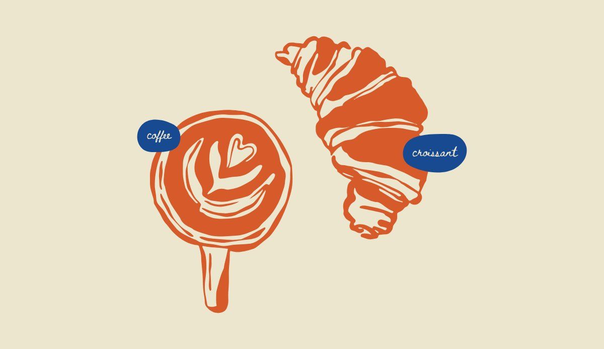 Coffee & Croissant Inductiebeschermer