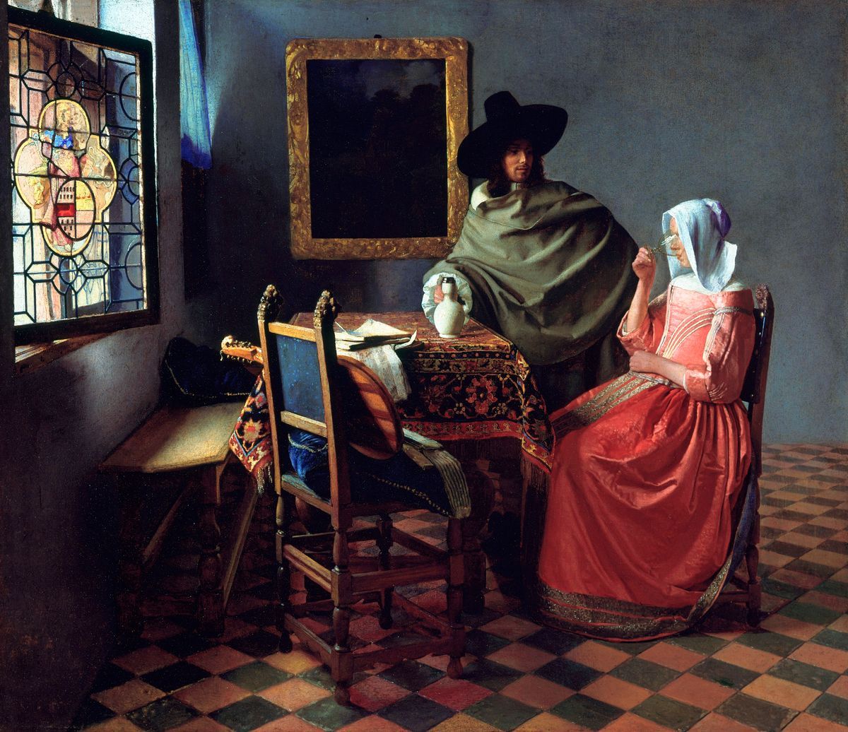 Het glas wijn - Johannes Vermeer