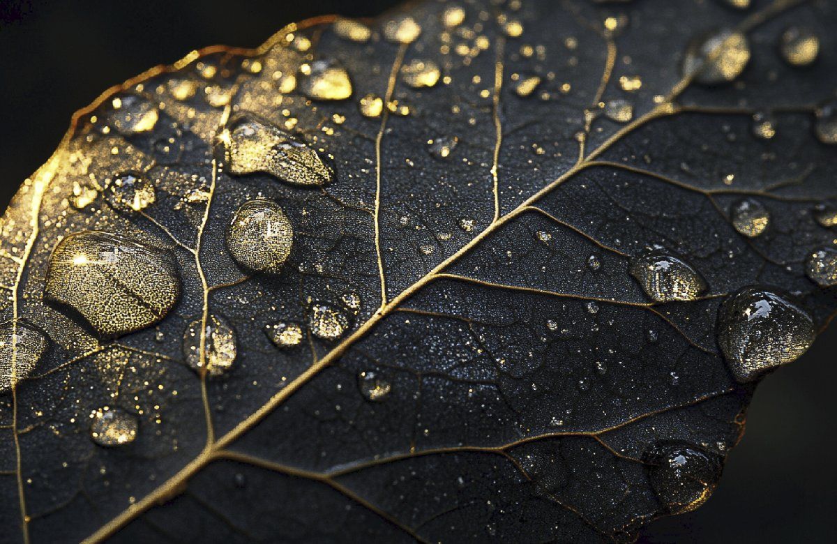 Golden Leaf Drops Inductiebeschermer