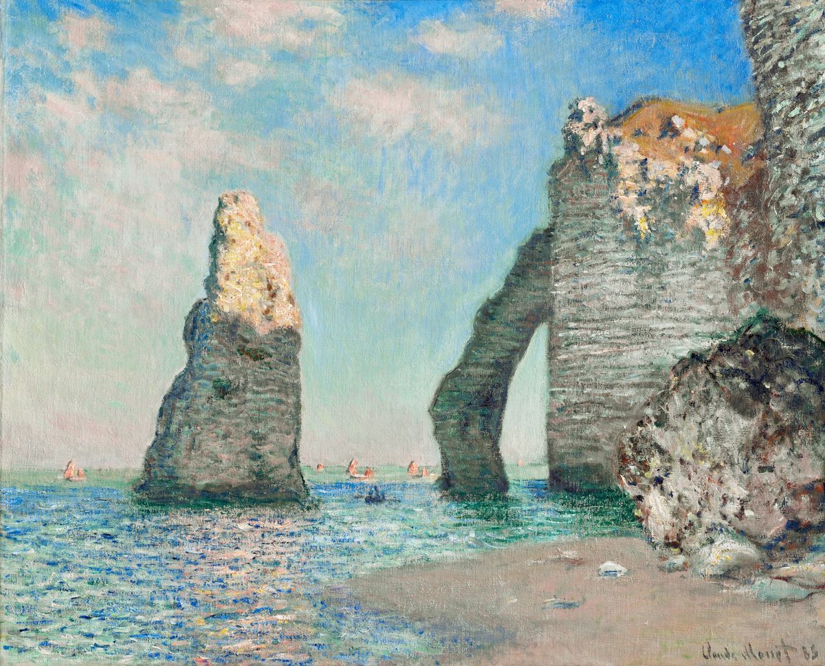 De kliffen bij Étretat - Claude Monet