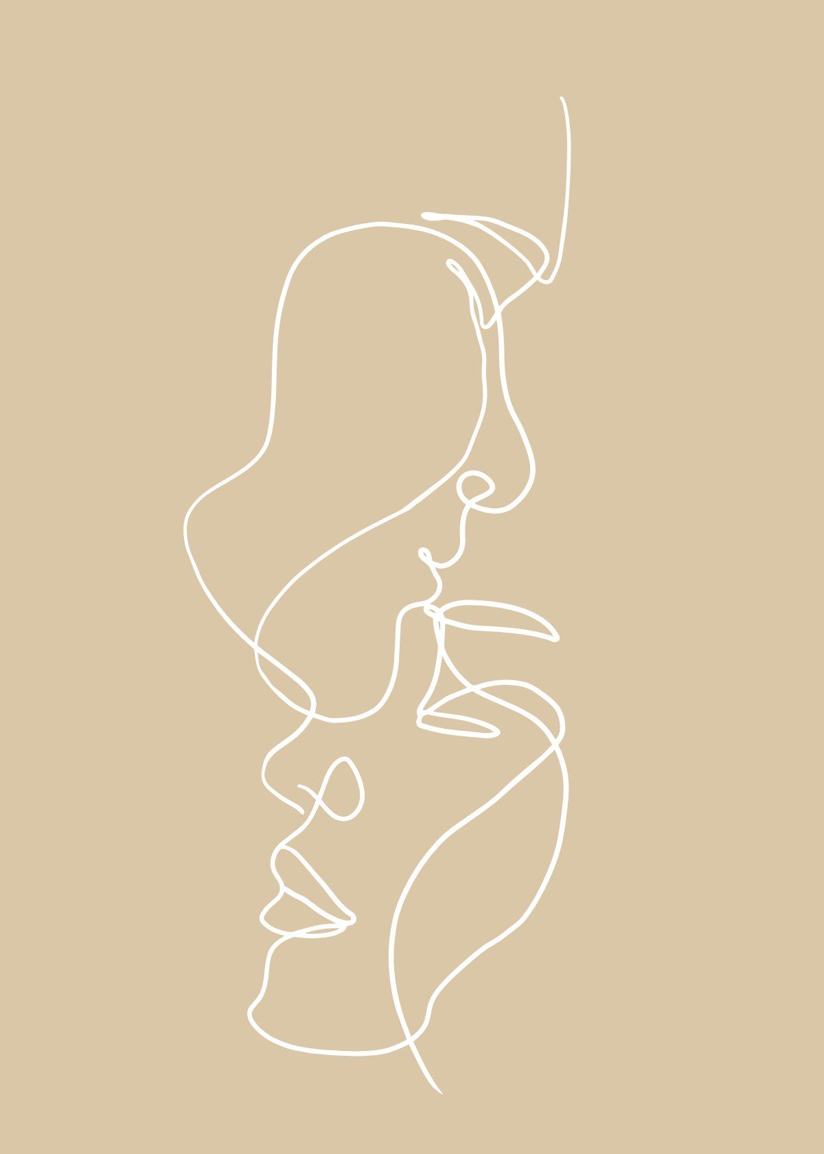 Line Art Silhouet